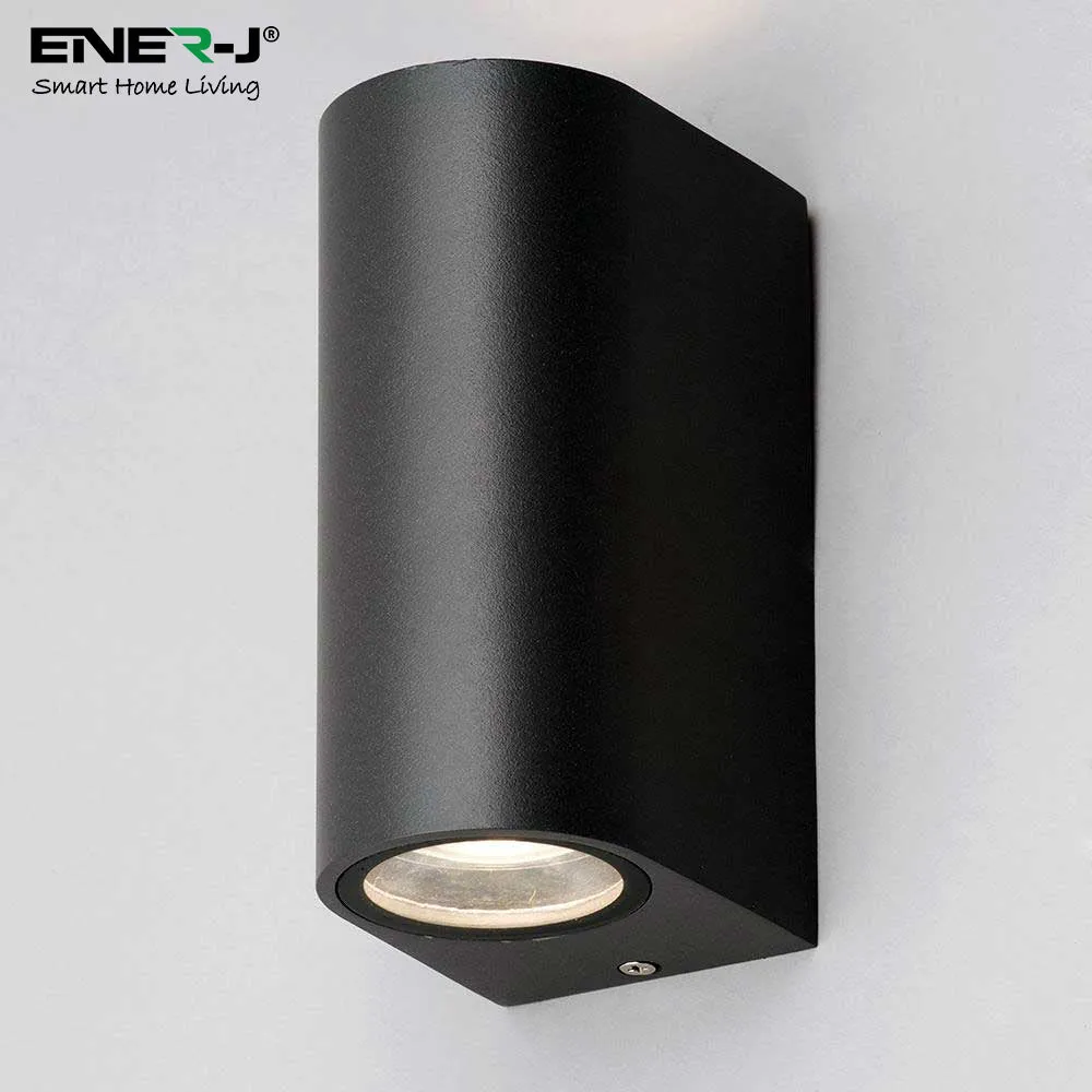 Up-Down Wall Light Black Housing, Indoor / Outdoor, GU10 Fitting, IP44 Up-Down Outdoor Wall Light (Max 35Wx2)