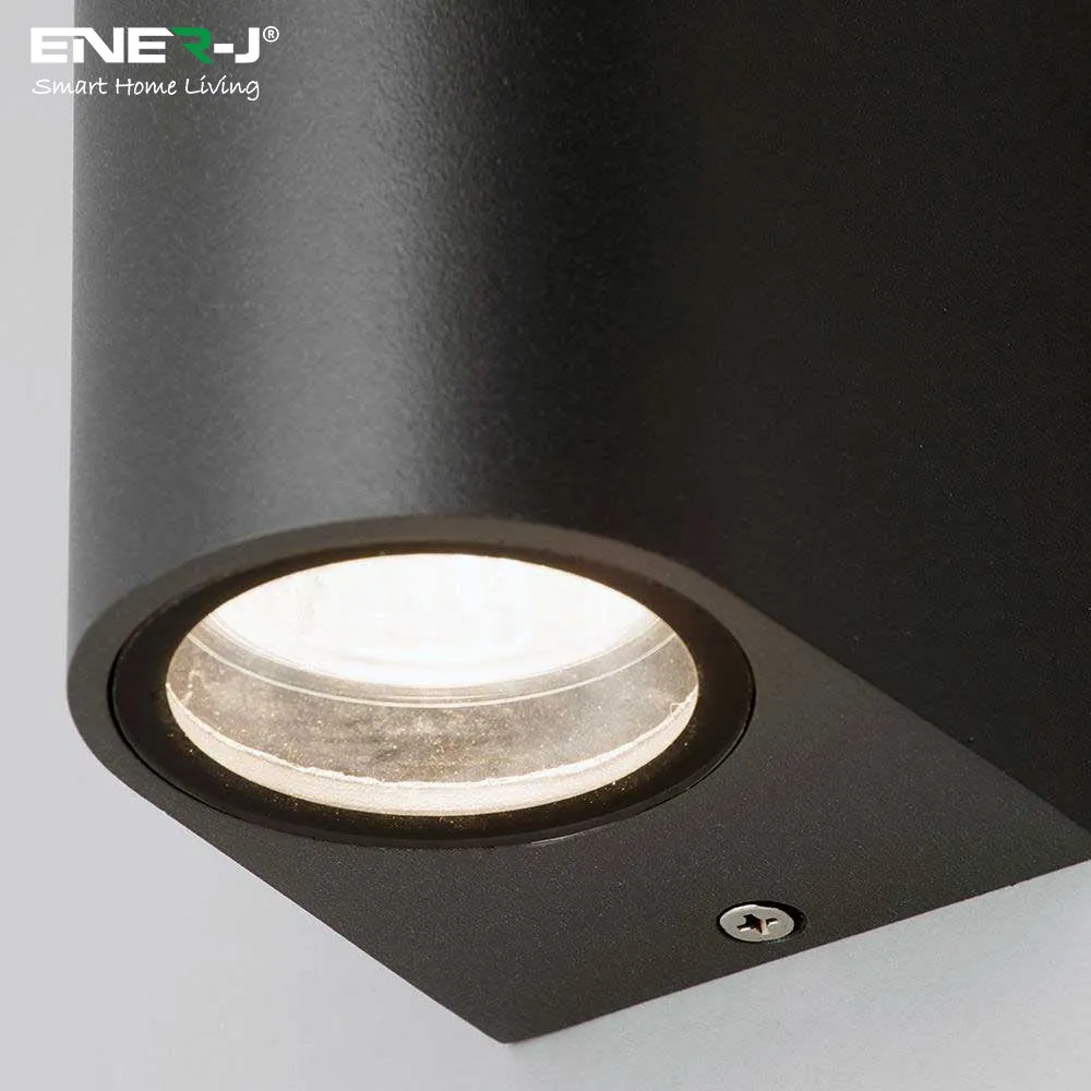 Up-Down Wall Light Black Housing, Indoor / Outdoor, GU10 Fitting, IP44 Up-Down Outdoor Wall Light (Max 35Wx2)