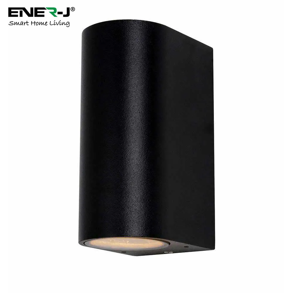 Up-Down Wall Light Black Housing, Indoor / Outdoor, GU10 Fitting, IP44 Up-Down Outdoor Wall Light (Max 35Wx2)