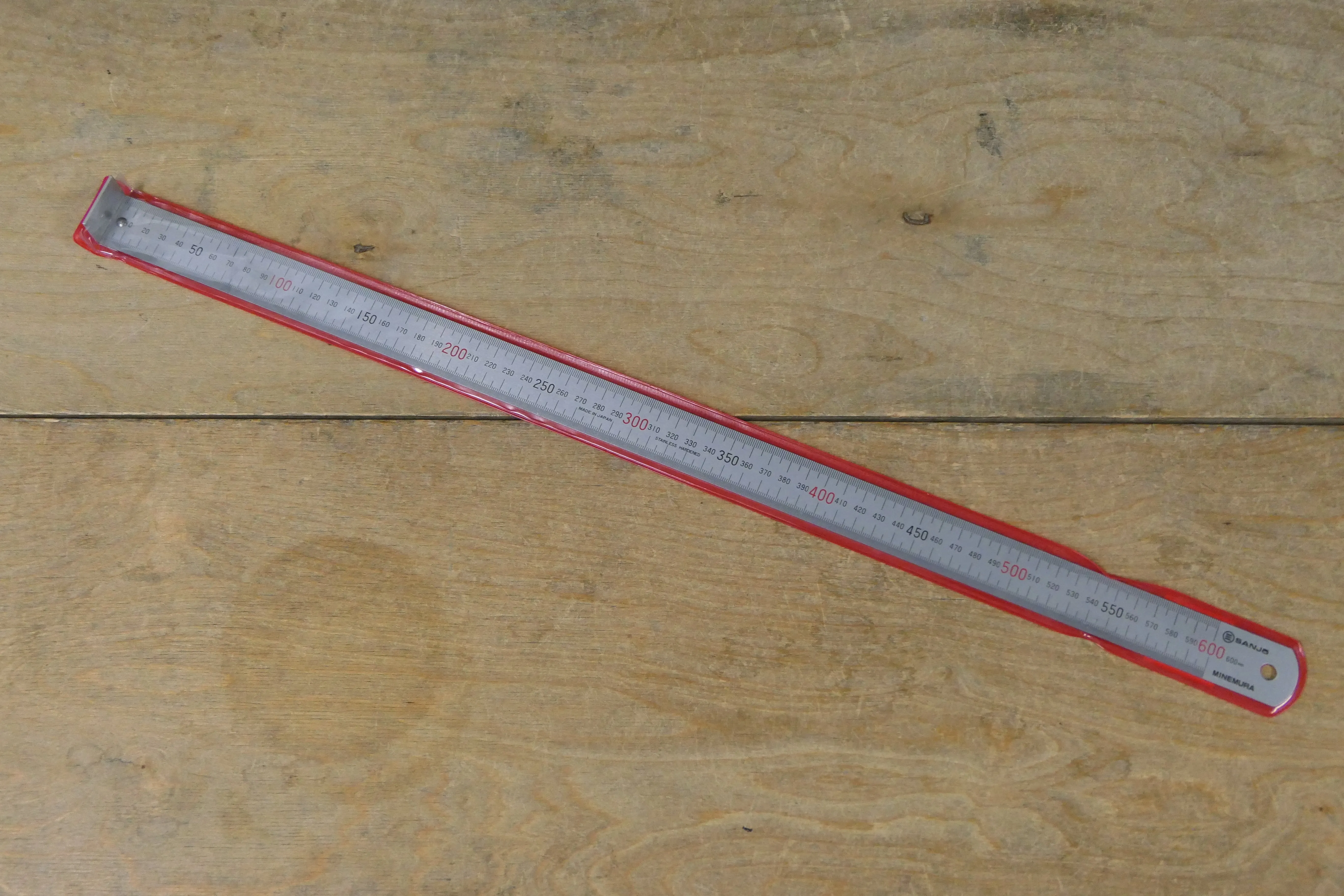 Very Large - 600mm - Metal Wing Ruler with End Stop